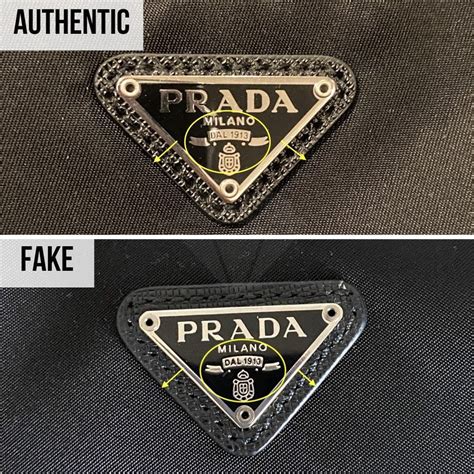 how to tell fake prada purse|prada label authentic.